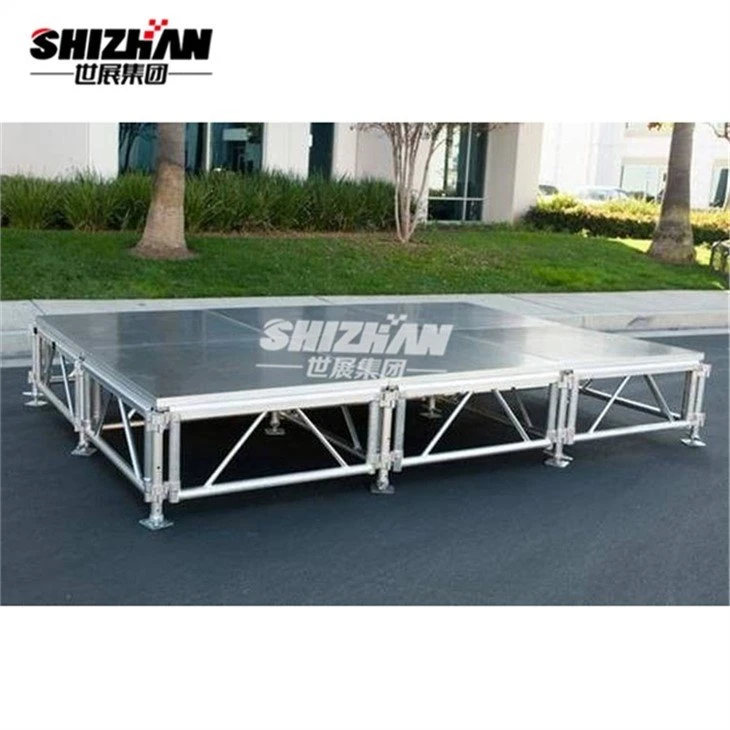 Aluminum portable stage podium